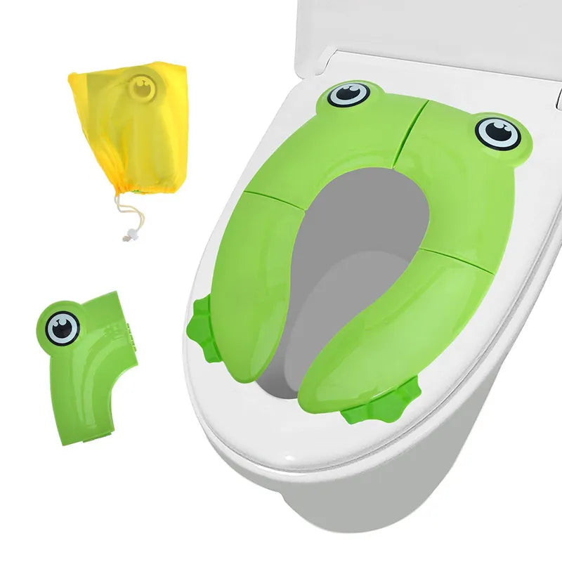 Portable Kids Travel Potty Seat Pad Baby Folding Toilet Training Seat Cover Toddler Urine Assistant Cushion Children Pot Seater